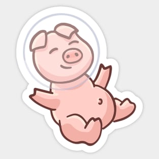 Astronaut Pig - I need more space Sticker